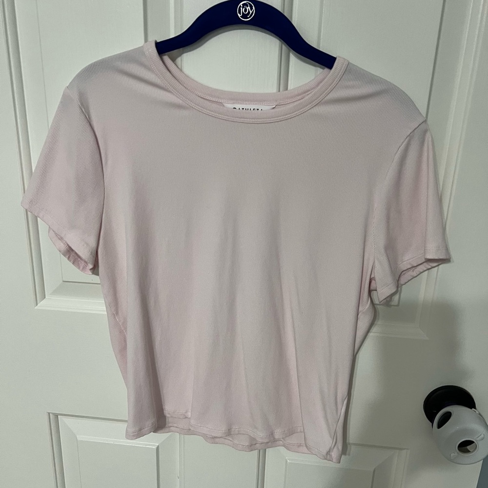 Athleta Soft Pink Short Sleeve Tee